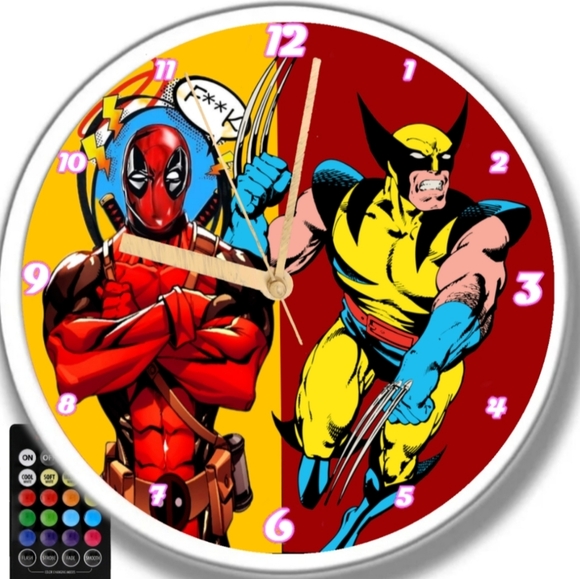 Dead Pool n Wolverine clock - Picture 3 of 4